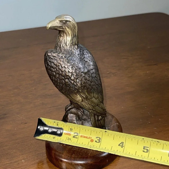 Wah Ming Chang listed Hawaii CA (1917-2003) Bronze Modernist American Eagle - Picture 11 of 12